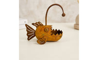 Metal Fishes Planter Novelty Fishes Planter Whimsical Plant Holder for Gardeners, Patio
