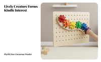 Caterpillar Gear Board Rotating Cogs Educational Caterpillar Toy Develops Fine Movement Skills Early Learning Item for on Busy Boards, Nursery