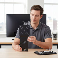 Space-Saving VESA Mounting Bracket Clutter-Clutterless Docking Station Mount Long-Lasting Docking Station Bracket Heavy-Duty for Telecommuter Workers, Workstations