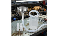 Stainless Steel Funnel Kit Graduated Automotive Tool Hooked Hanger