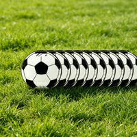 10 Pieces Black-and-White Soccer Party Favor Bag Glossy Soccer Favor Bag