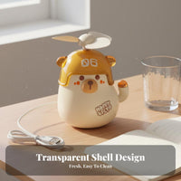 Lightweight USB Rechargeable Fan Quiet Engine Handheld Fan Personal Appliance for Children, Students, Travel, Outdoor, Dorm Room, Office