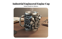Desktop Decor V8 Engine Mug Premium Feel V6 Engine Mug Great Gift Idea for Racing Fans, Collectors, Man Cave, Desk Decoration, Workshop