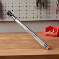Reversible Ratchet Wrench Long-Handled Drive Ratchet Chrome Steel Socket Wrench Straight for Mechanics, Diyers, Automotive Repair, Maintenance, Garage