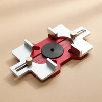 Double-Use Design Wood Slotting Jig Precise Positioning Slotting Template High Precision Drill Guide Jig Adjustable Thickness for Woodworkers, Professionals, Carpentry, Workshop