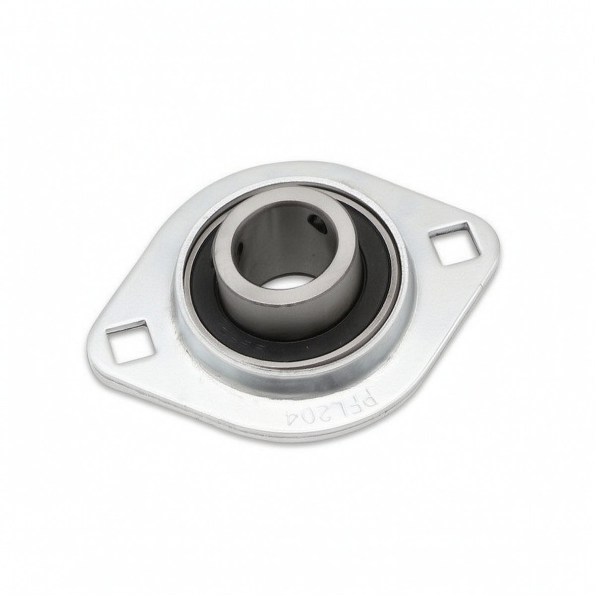 Triangular Flange Bearing Silver-Toned 3-Bolt Flange Bearing for Machinery