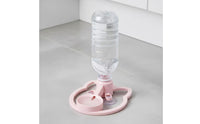 Pet Water Dispenser with Suction Cups Antislip-Resistant Feline Water Bowl Portable Bottle automatic Feeder for Travel