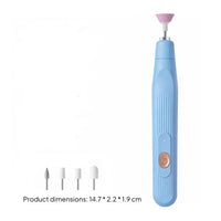 Electric Nail File Rechargeable Electric Manicure Set Battery-Powered
