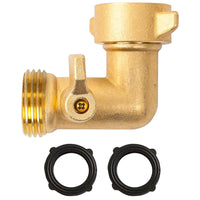 Adjustable Water Regulation Regulator 90 Degree Garden Hose Elbow L-Shaped Brass Hose Elbow Connector