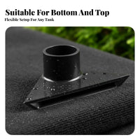 Triangular Water Outlet Angled Design Aquarium Duckbill Nozzle Wide Coverage Fish Tank Water Outlet for Bottom Filtration System, Sump Strainer