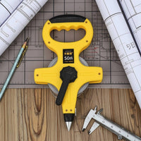 Handheld Lu Master Ruler Long Steel Tape Measure Sturdy Tape Measure with Carry Handle Portable for Carpenters