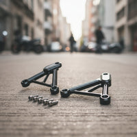 Headlight Side Brackets CNC-Machined Motorcycle Headlight Bracket Aluminum Alloy Modified for Commuters, Front End Upgrade