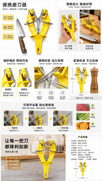 Multifunctional Manual Knife Sharpener for Home and Commercial Use