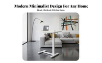 Overbed Laptop Table Movable with casters Rolling Overbed Table Foldable Multifunctional for Apartment Dwellers, Small Spaces