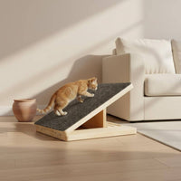 Increased Traction Adjustable Wooden Pet Ramp Sturdy Construction Adjustable Pet Ramp for Small Dogs