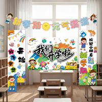 Back to School Celebration Backdrop Banner for Classroom Decoration