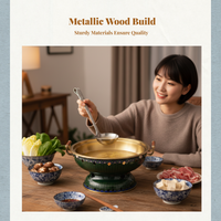 Large-capacity enamel hot pot