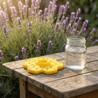 Flower Bee Feeder Honeycomb-Style Bee Feeder Detachable for Backyard, Apiary