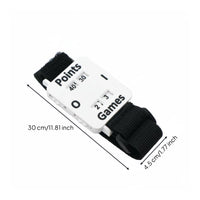 Adjustable Elastic Strap Padel Tennis Scorekeeper Handsunrestricted Padel Scorekeeper Easy to Read for Court, Competition, Training