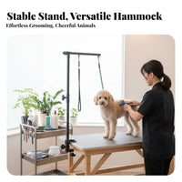 Multi-Functional Grooming Arm with Clamp Space-Saving Pet Grooming Arm Easy Assembly Wobble-Stable for Home Groomers