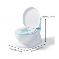 Potty Training Toilet with Cushion Easy to Clean Potty Training Toilet Realistic Comfortable for Children, Bathroom, Home