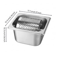 Butter Roller with Pan Stainless Steel Butter Roller Kitchenware Perforated Evenly for Chefs, Commercial Kitchens, Bakeries
