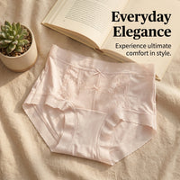 Women's High Waisted Knickers with 80s Modal Material, Breathable Panties with Morus Silk Gusset, Moisture Wicking Period Briefs