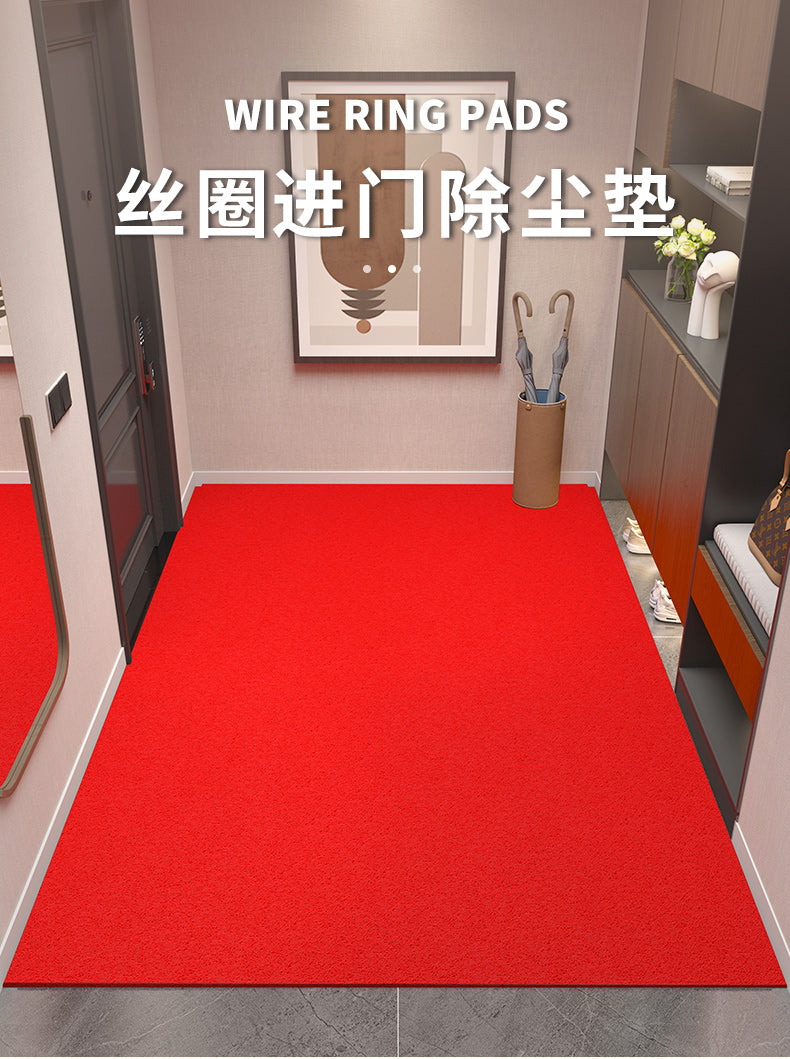入户门地垫进门门口丝圈脚垫家用进户门垫门外室外可裁剪地毯防滑 灰色【15MM】特厚 60*120cm