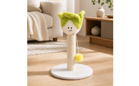 Stable Cat Scratching Post with Toy Sturdy Sisal Scratching Post Padded Pet Furniture Interactive for Cats, Kittens, Small Apartments, Living Room
