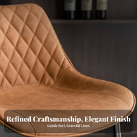 With rear supportrest Wooden Frame Bar Stool sturdy Wood Construction Counter Chair Nordic Aesthetic Seating Furniture Minimalist design for Interior Designers, Homeowners, Entertainers, Restaurant, Front Desk, Kitchen, Living Room