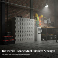 Stainless Steel Construction Workshop Tea Cup Cabinet Long-Lasting Employee Cup Storage Cabinet Space-Saving Pigeonhole Storage Unit for Factory Workers, Employees, Students, Break Room, Office, Hospital, School
