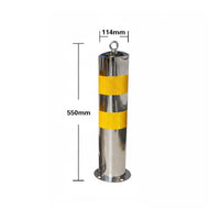 Traffic Post with Reflective Bands High Visibility Bollard with Top Loop Bollard  for Driveways