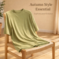 Women's Mock Neck Knit Sweater with Half Sleeves for Business Casual Office Wear, Breathable Viscose Blend Pullover Top, Plus Size Available