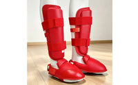 Shin and Instep Guards Acolchado Shin Guards with Foot Protector Flexible Protector Espinilla Y Empeine for Fighting Artists
