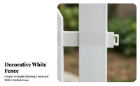 Decorative Picket Fence Versatile Layout Curved or Straight for Gardens