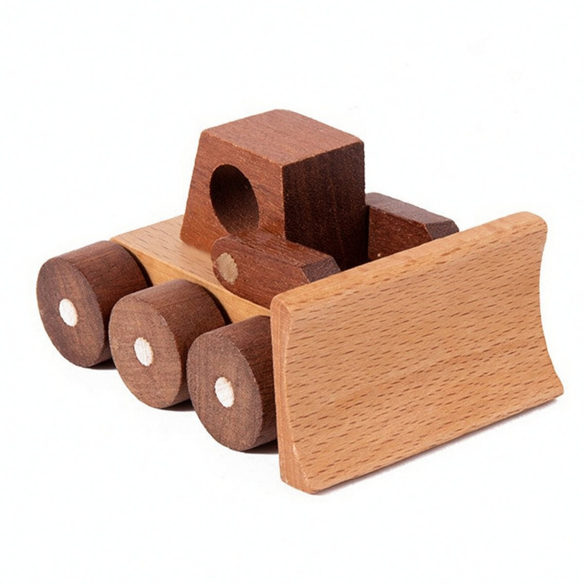 Wooden Construction Vehicle Toy Moving Wheels Wooden Vehicle Toy for Playroom, Classroom