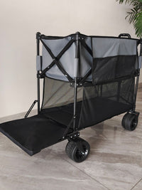YJX Folding Outdoor Camping Cart, Multi-functional, Beach/Fishing/Camping