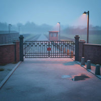 Authentic Looking Model Railway Gate Realistic Realistic Appearance Train Depot Gate Miniature Scene Prop Locomotive Yard Entrance Miniature for Railroad Modelers, Layout