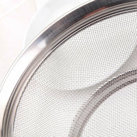 Rice Washing Basket and Strainer Set, Stainless Steel Kitchen Colander with Handles, Vegetable Washing Basket for Rinsing Food and Fine Grains