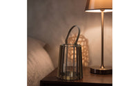 Lantern with Glass Insert Open Frame Wire Cage Lantern Cage Candle Holder Decorative Tabletop for Living Room, Entryway