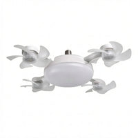 Ceiling Fan Light with Wireless Control Screw Base Fixture Low-Noise for Bedroom