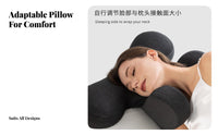 Breathable Cervical Support Pillow Two-Level Height Design Cervical Neck Pillow Adjustable for Side Sleepers, Adults, Sleeping, Bedroom