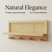 Coat Rack Shelf Wall Mounted, Entryway Key Holder Coat Rack, Wall Mounted Coat Rack for Kitchen, Coat Hooks Wall Mounted, Rack Shelf Wall Mounted