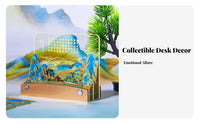 Creative Gift 3D Paper Carving Memo Pad Carved Tear-Remove Paper Sculpture Calendar Multi-Functional for Adults, Study Room, Home, School