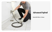 Heavy Duty Electric Drain Auger Double-Action Tip Drain Snake Power Drill Compatible for DIY Enthusiasts, Kitchen, Bathroom