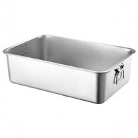 Stainless Steel Tray for Food Catering Flat Bottom Rectangular Serving Tray Smooth Food Catering Equipment