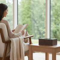 Tissue Box Cover with Stainless Surface Refills Rectangular Tissue Box Cover Modern Holder for Living Room, Bedroom