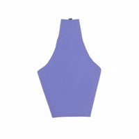 High Neck Doll Vest Sleeveless 1/6 Scale Backless Top Ribbed Knit 1/6 Doll Short Top