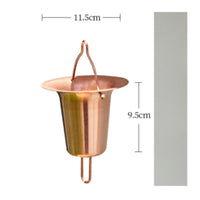 Creates Soothing Sounds Rain Chain Functional Art Japanese Rain Bell Weatherproof Decorative Gutter Chain Rust-Resistant for Zen Garden Enthusiasts, Villa Owners, Courtyard, Patio, Temple