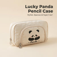 Panda School Pencil Case, Large Capacity Pen Bag, Cute Stationery Organizer, Korean Pencil Pouch, Art Student Supplies
